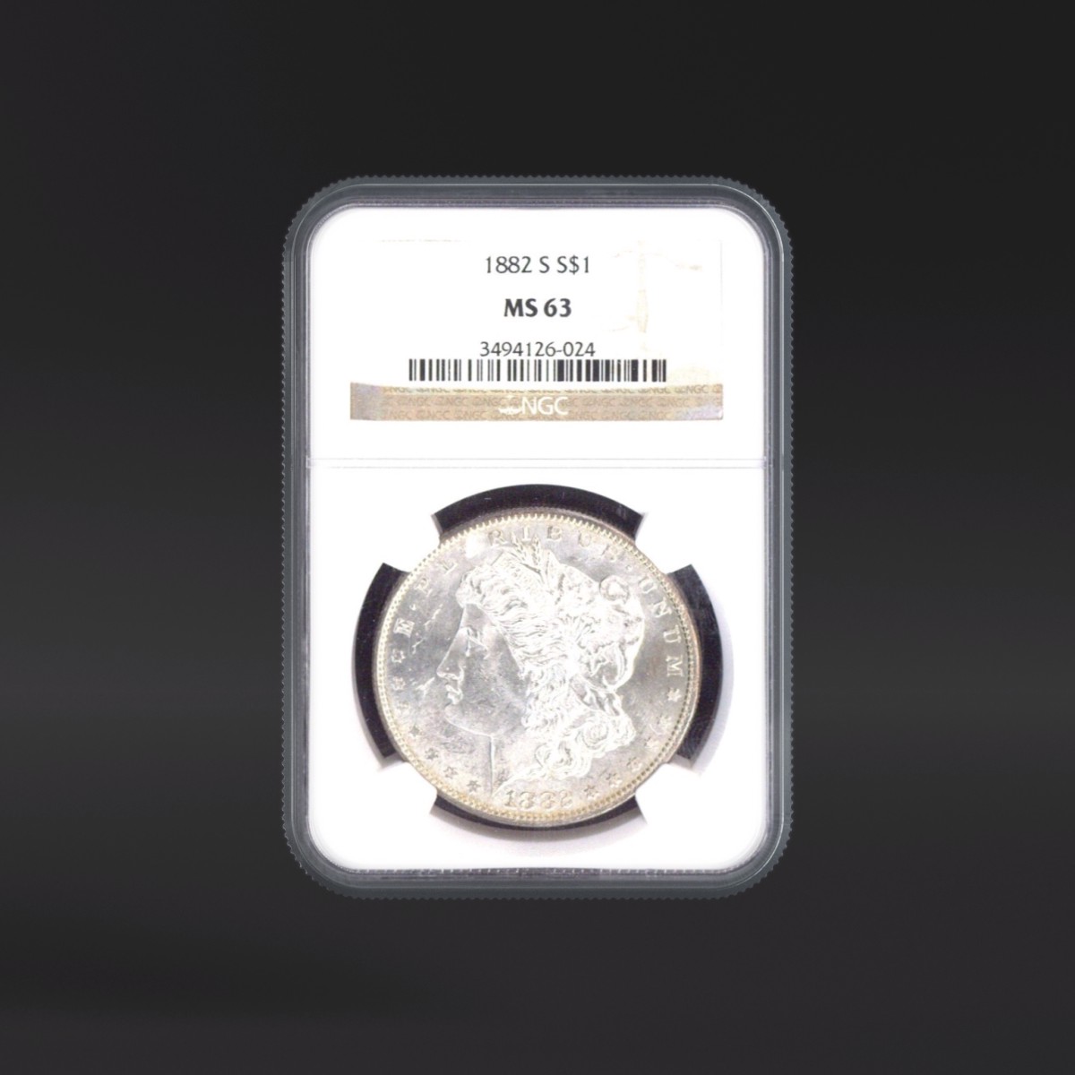 1882-S One Dollar NGC MS63